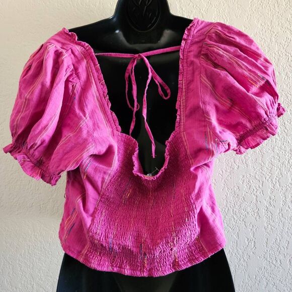 Free People Seratonin Smocked Blouse - Picture 7 of 9